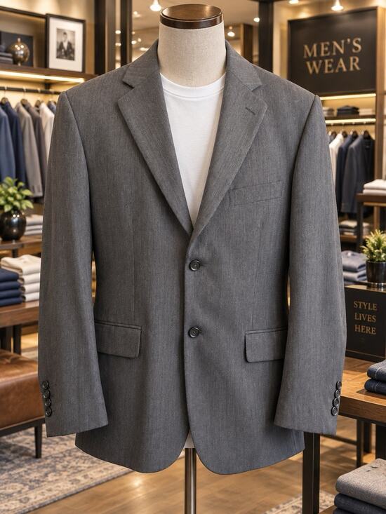 Pronto Uomo Other - Pronto Uomo Suit Jacket Blazer Sport Coat 40 Short M Gray 100% Wool Italy